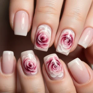 Rose Nail Art for Beginners